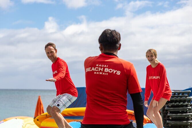 Group Surf Lesson at Kalapaki Beach - Kalapaki Bay Is the Right Kind of Tough for Learners