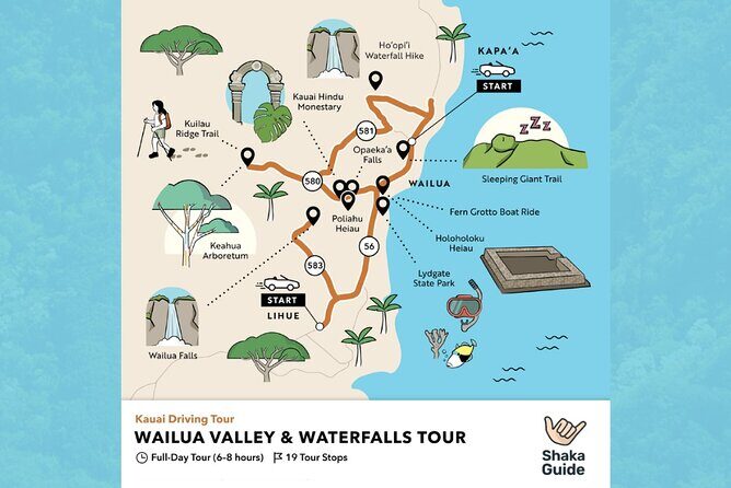 Kauai Wailua Valley & Waterfalls Audio Driving Tour - Entering Kauai from the driver seat with Shaka Guide audio