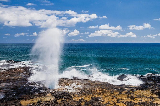 Kauai's Legends, Waterfalls & Geysers-Small Group Tour - Lydgate Beach Park stroll: Morgan Ponds and the sunrise temple story