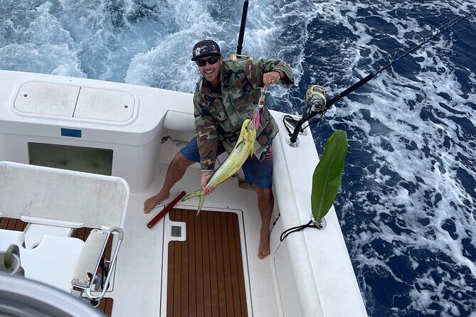 Kauai's Premier Fishing Charters - Private charter setup: gear, drinks, and the comfort of not bringing anything