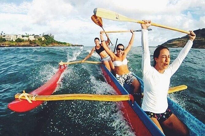 Outrigger Canoe Surfing at Kalapaki Beach - What happens during your 1-hour outrigger surfing session