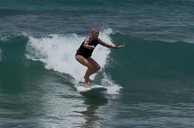 Semi Private Surf Lessons - In the water: how you actually get waves out of the session