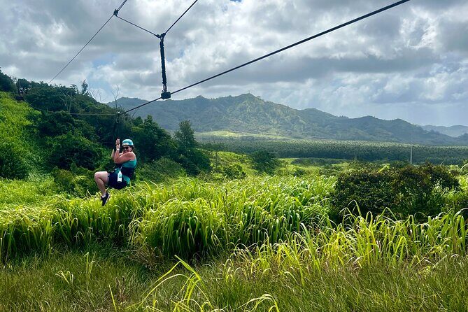 Shaka Zipline: 5 Line Zipline Tour (60 - 260 lbs) - Checking in at Koloa and getting geared up fast